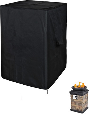 Fire Pit Cover Square 21'' L x 21'' W x 33'' H Waterproof Outdoor Propane Column Co