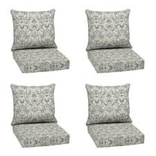 Arden Outdoor Deep Seat Cushion Set 4-Pack , 24 in x 24 in, Weather-Proof, Rain