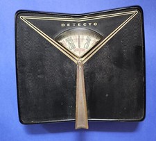 Vintage Detecto Bathroom Scale Black And Gold 1950s Mid Century MCM