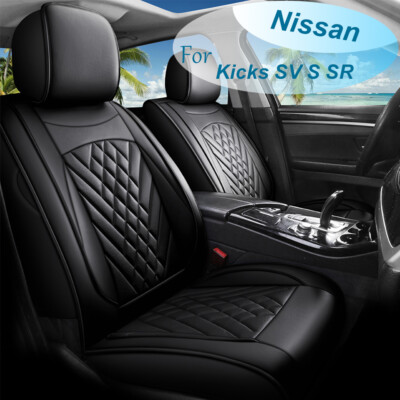 Full Set For 2017-2024 Nissan Kicks SV S SR Car 5 Seat Cover Cushion PU Leather