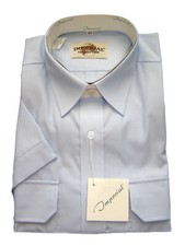 Piloten Hemd "Imperial" kurzarm Farbe hellblau