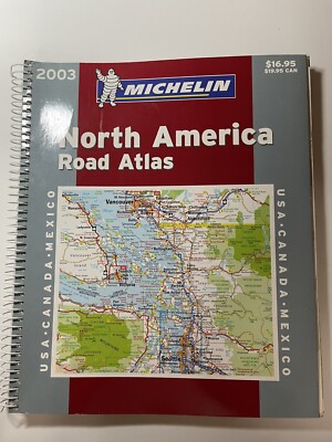 2003 MICHELIN NORTH AMERICA Road AtLas Fair Condition Little Water Damage 