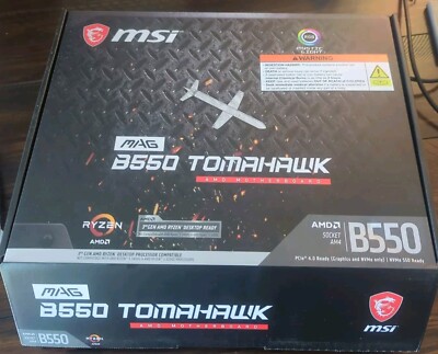 NEW MSI MAG B550 TOMAHAWK AMD Ryzen Socket AM4 ATX Gaming Motherboard DDR4