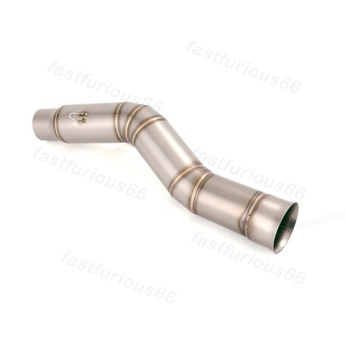 Slip On For Yamaha YZF-R1 MT10 2009-2014 Steel Exhaust Escape Mid Link Pipe Tube - Picture 4 of 10