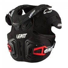 2025 LEATT NECKVEST FUSION 2.0 JUNIOR NECK BRACE & BODY ARMOUR BLACK YOUTH MX