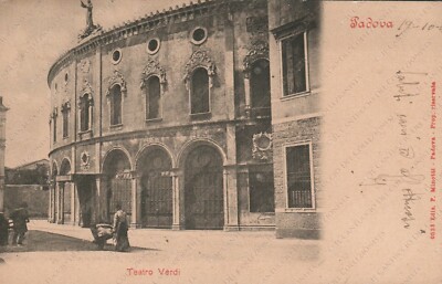1905 PADOVA Teatro Verdi Cartoon Postcard