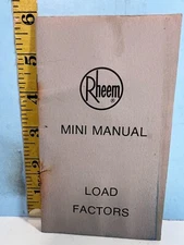 1978 Rheem Mini Manual Air Conditioning Load Factors Guide