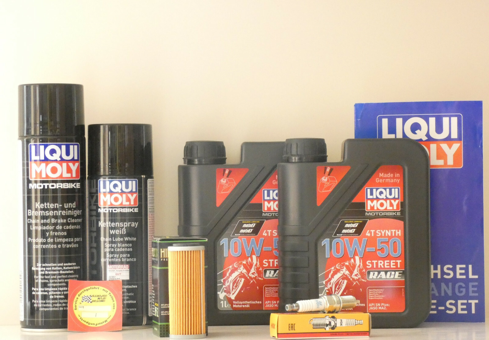 Maintenance Set Husqvarna FE 250 Oil Filter Spark Plug Service Inspection