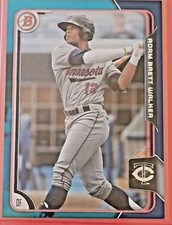 2015 Bowman Draft ADAM BRETT WALKER Blue Paper Parallel 064/150 Twins Rookie #48