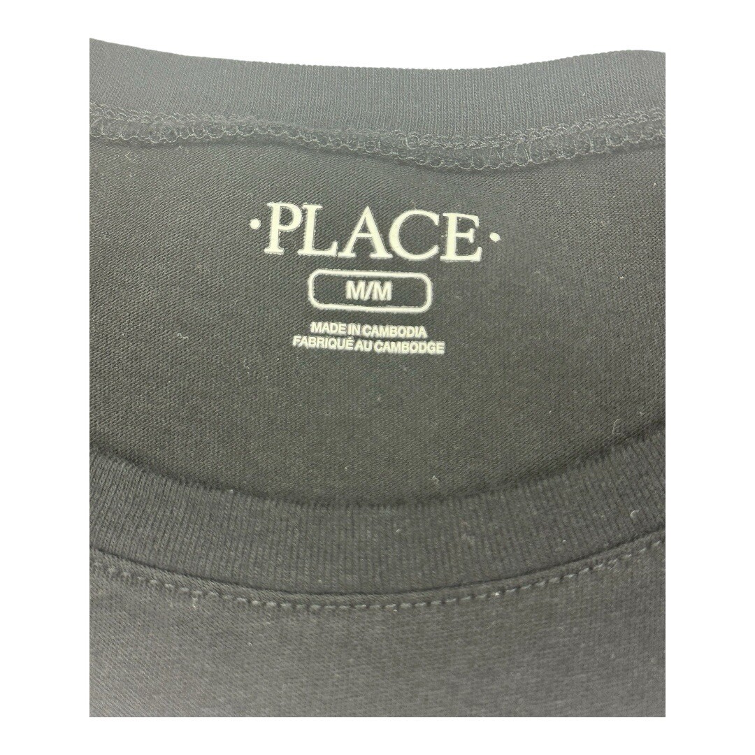 Children’s Place Shirt Womens Medium Black Silver Best Mom Ever Short Sleeve image 4