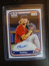 2024 Vintage Onyx Blue Ink Talan Bell On Card Auto #VATABE
