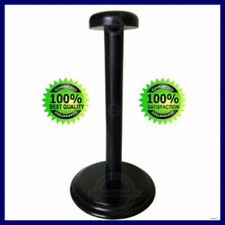 Wooden Helmet Stand Display Stand for Medieval Helmets - Foldable Black Stand