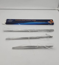 Cooking Tweezer Stainless Steel Tongs 3pk 13" 10"  7" New