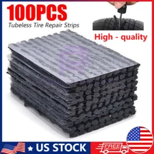 100PC Tire Repair Plugs Car Tire Puncture Recovery Tyre Tubeless Seal Plug Strip