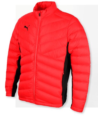 Puma Men KK Hybrid Down Jacket Run Red Casual Top Padded GYM Jackets 93271103