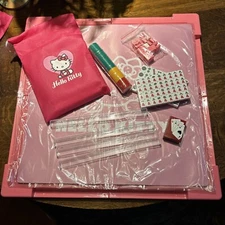 Mini Travel Hello Kitty Mah Jong Set With Table