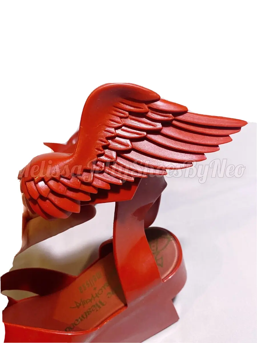 Vivienne Westwood Anglomania Melissa Winged Rocking Horse Red 35/36EU 5US