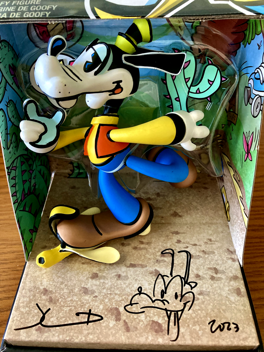 Disney x JLED Joe Ledbetter Goofy Figure Autographed with