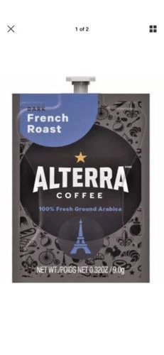 Flavia Alterra FRENCH ROAST Coffee A184 Case Box of 100 Packs Pods
