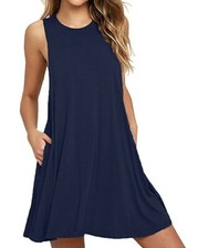 YIDARTON Womans Casual Dress Navy Blue~ Size XL~ New/ with Tag