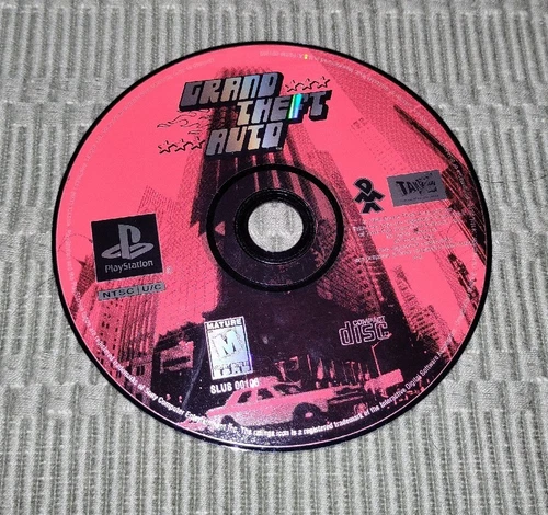 Grand Theft Auto PS1 GTA 1 Game Playstation One Disc Only Tested Rockstar
