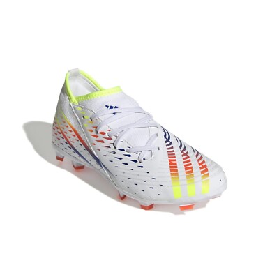 adidas Predator Edge.3 Low FG Kids Football Boots White GW0981 UK Sizes 10K-13K