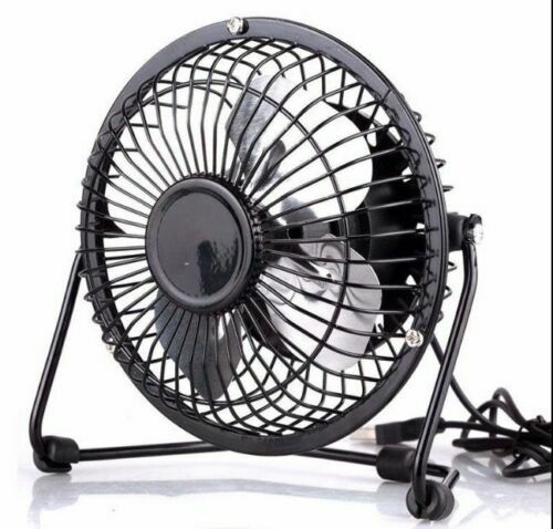 USB Universal Mini Desk Cooling Fan for Laptop/Desktop PC & MAC Compatible Black