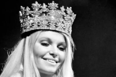 Eva Rueber-Staier after being crowned Miss World 28th November 1969 Old Photo