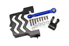 GPM Aluminum Servo Mount, Tie Rod, 25T Servo Horn for Maxx (Black)