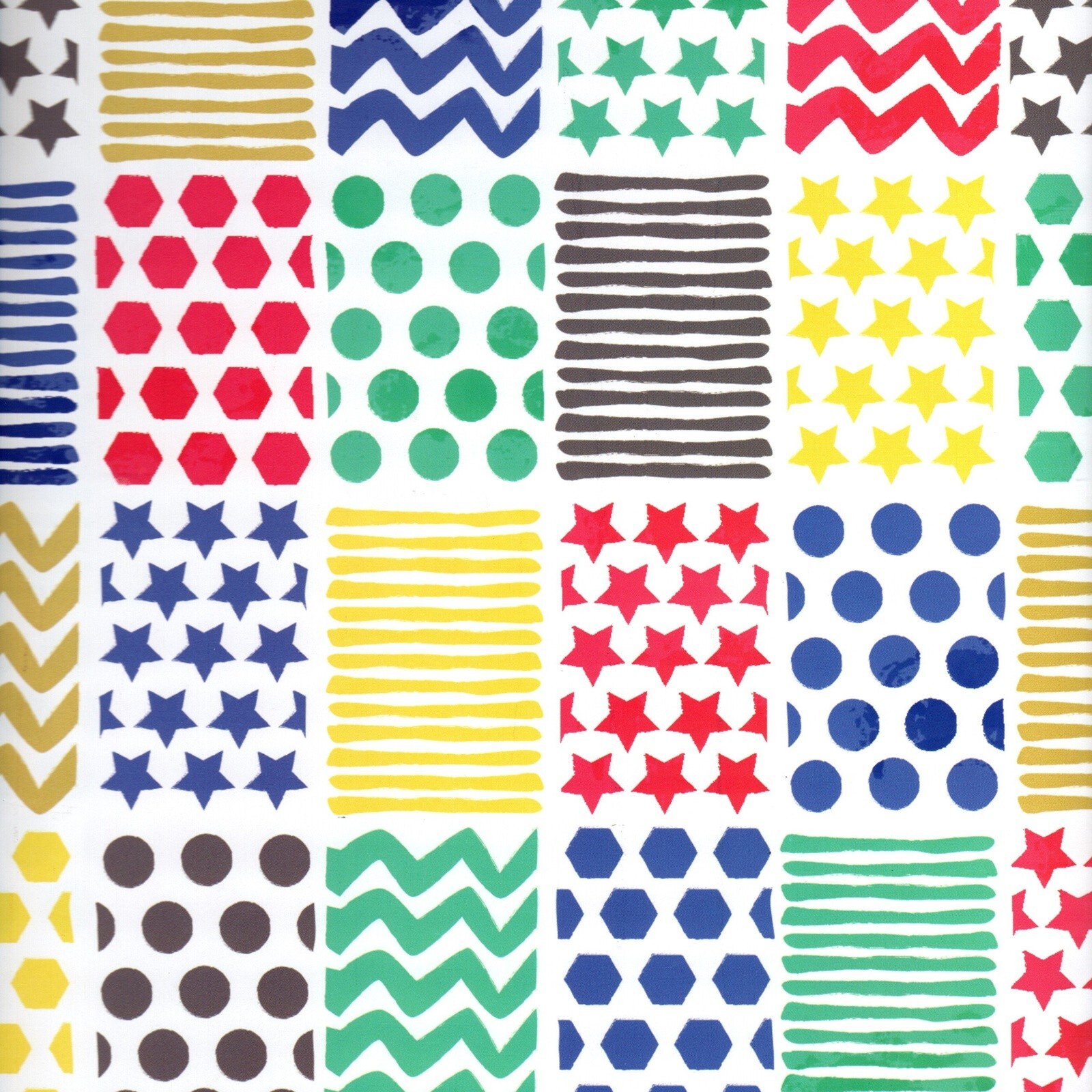 2 x Sheets of Gift Wrap - Any Occasion Birthday Party - Multiple Pattern Squares