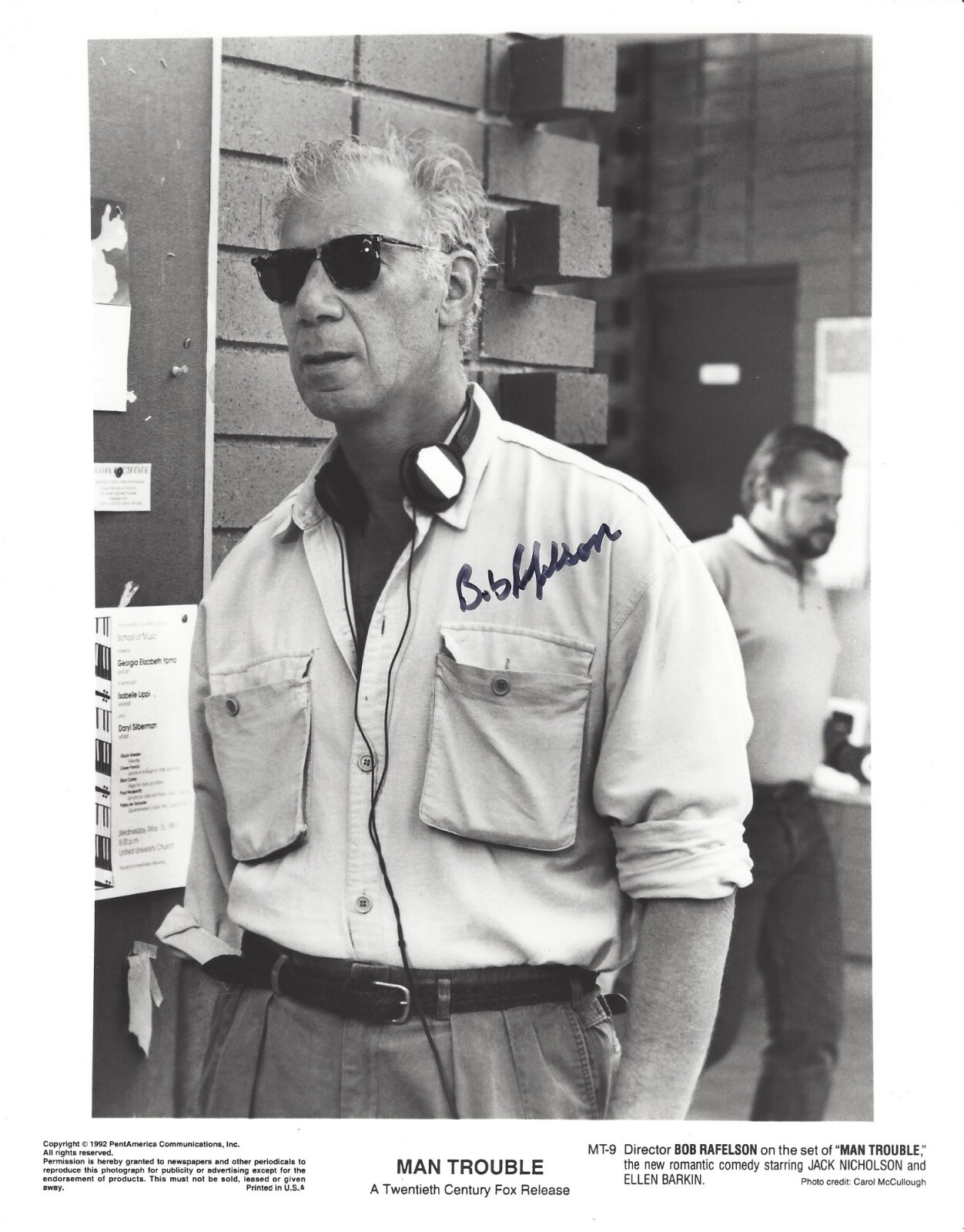 BOB RAFELSON—SIGNED PHOTO—Filmmaker—5 Easy Pieces•Postman Rings•Easy ...
