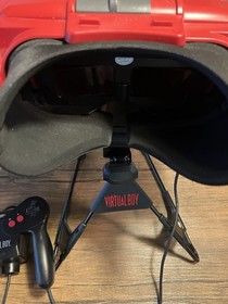 Nintendo Virtual Boy Console - Red and Black W/ 2 Games In Custom Cases!!! Rare!