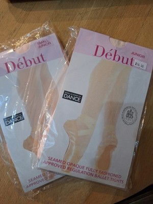 Debut Ballettstrumpfhose Mädchen rosa mit Naht, Junior und Small Junior