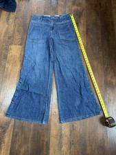Anthropologie Pilcro High Rise Wide Leg Flare Jeans Blue Size 29