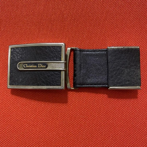 Authentique boucle gravée Christian Dior logo marque uniquement accessoire mode homme