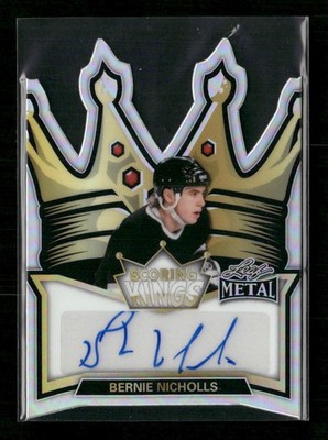 2026 Leaf Metal Hockey Bernie Nicholls Scoring Kings Die-Cut Auto Silver #5/5