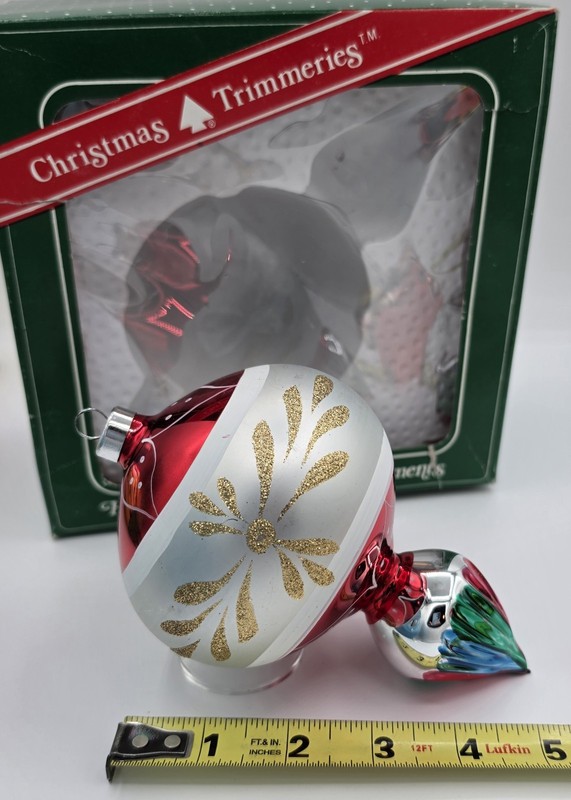Vintage Jumbo Bradford glass Ornament made in Mexico