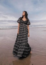 Jessakae Neverland Shadow Maxi Dress Striped Wendy Cottagecore Disney XS Stripe
