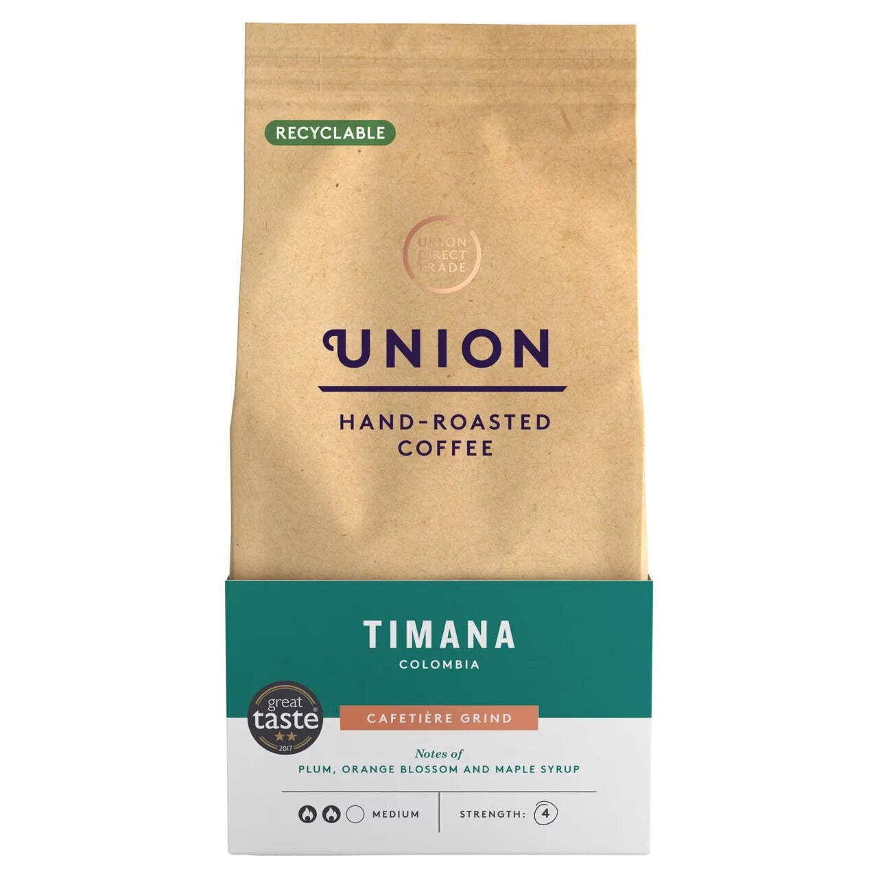 Union Timana Colombia Ground Coffee for Cafetiere - 200g