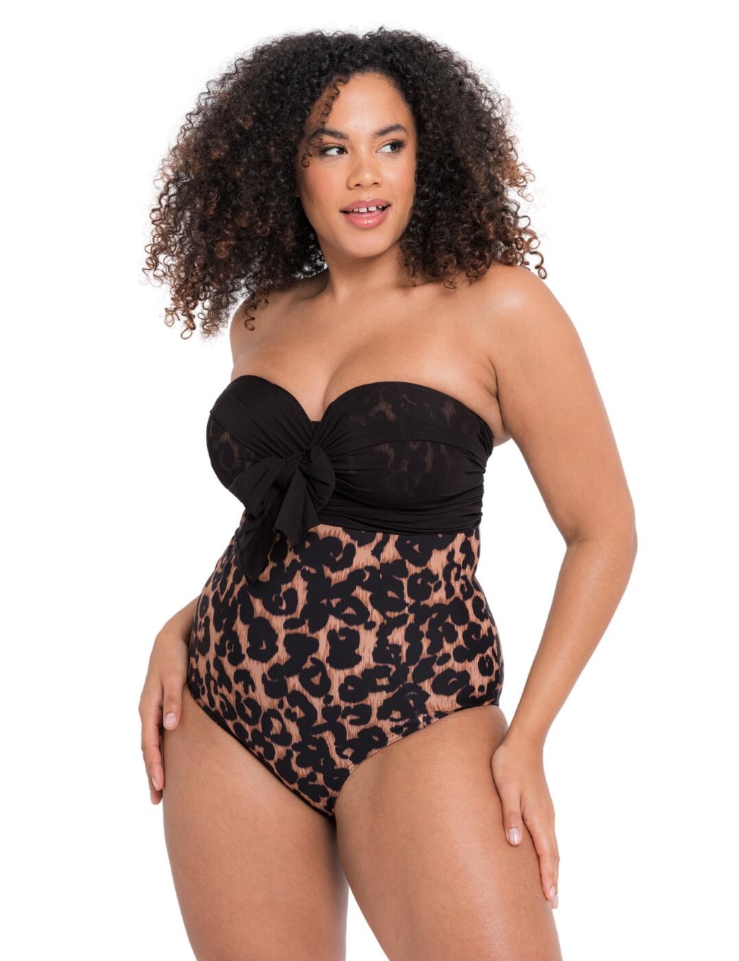 32DD Curvy Kate Wrapsody Swimsuit Multiway Bandeau Wired Swimwear CS005600