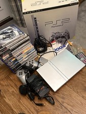 RETRO BOXED PlayStation 2 Slim Console with Controller Fully Working 14 Games