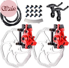 Kit de Freno de Disco para Bicicleta,Kit de Freno de Disco Delantero y Trasero para Bicicleta-Pinzas,2 Piezas Inoxidable