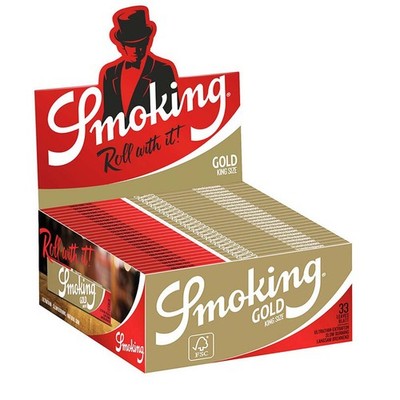 Smoking Oro Cartine Lunghe King Size Slim 110mm - 50 Libretti Originali