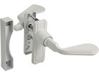 Ideal Security ISB1AM Door Handle Set White Painted w/ Pull Handle & Hardware — photo 4