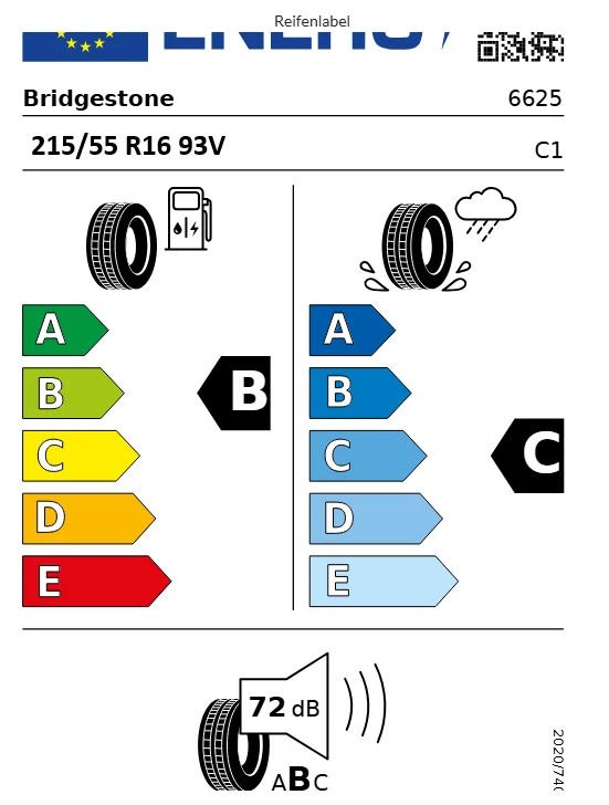 1x 215/55 R16 93V Sommer Reifen Bridgestone Turanza ER300 Demontage - Bild 4 von 4