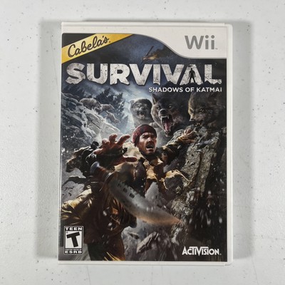 Cabela's Survival Shadows of Katmai Nintendo Wii Complete D21