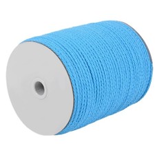 Braided Macrame Cord 4mm x 172 Yards, Sky Blue, Natural Braided Cotton Cord, ...