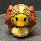Duck Bird Figurine Textured Brown Body Red Wings Yellow Beak Collectible — photo 1