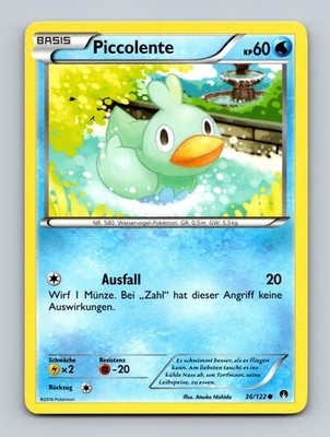 TCG Pokemon Karte Piccolente BKP 36/122 DE Atsuko Nishida Common BREAKpoint