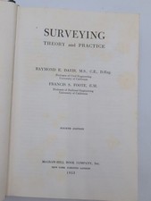 Surveying Theory and Practice 1953 4th Ed Davis Foote HC McGraw-Hill - RV14